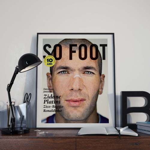 Affiche So Foot, Zidane