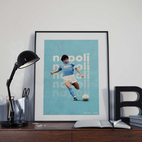 Affiche Maradona Napoli