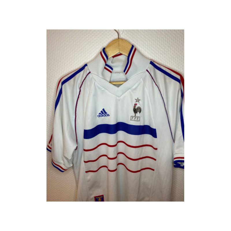 Maillot vintage Equipe de France blanc 1998