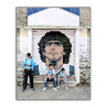 Affiche Total Futbol - Maradona Street art