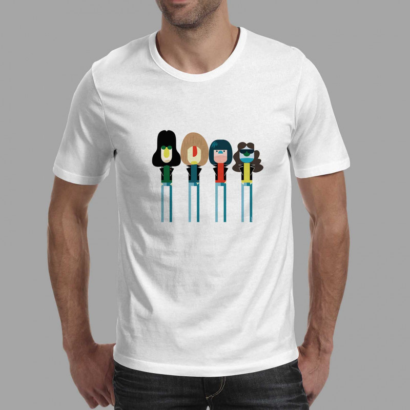 T-shirt homme Ramones Technicolor