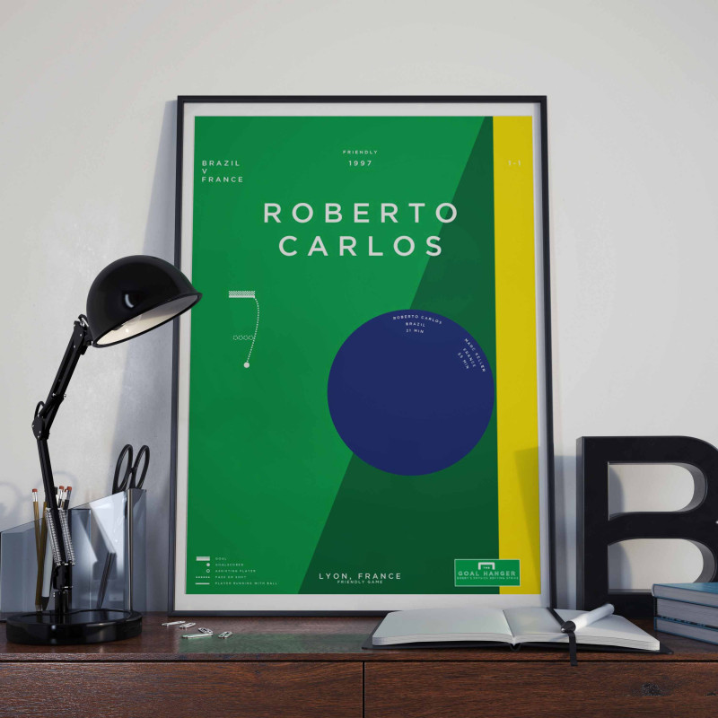 Affiche Roberto Carlos, France-Brésil
