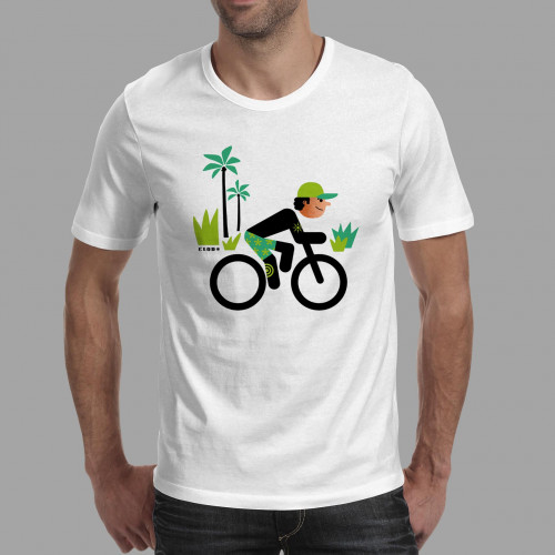 T-shirt homme Rider et cocotiers