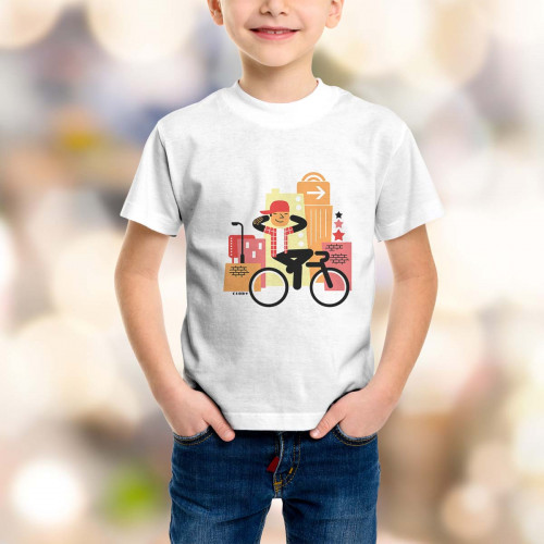 T-shirt enfant Rider à casquette
