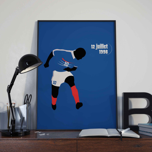 Affiche Zidane, Mondial 98