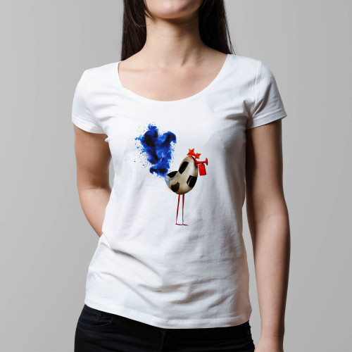 T-shirt femme Coq Soccer