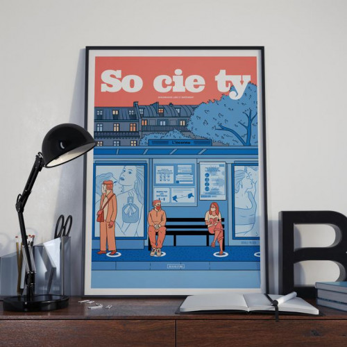 Affiche Society 131, Distanciation sociale