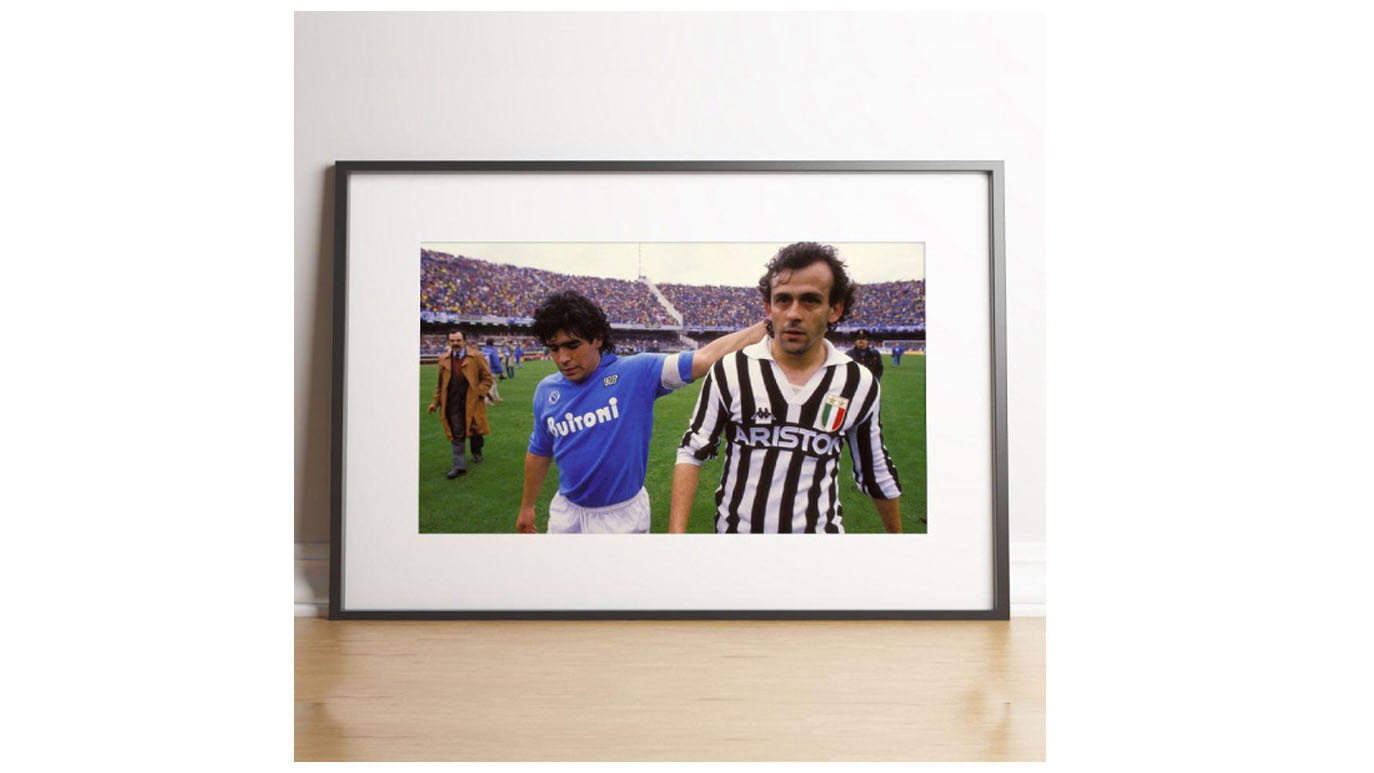 Cadre photo So Foot Maradona et Platini