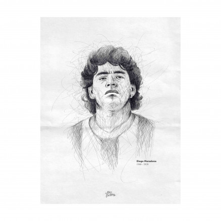 Portrait Maradona